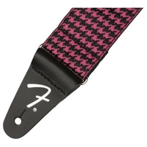 FENDER HOUNDSTOOTH JACQUARD STRAPS TRACOLLA PER CHITARRA/BASSO PINK