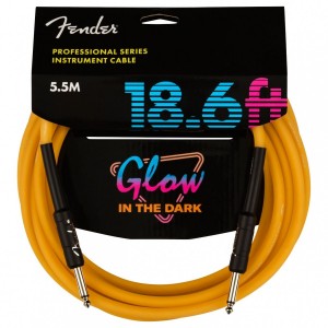 FENDER PROFESSIONAL GLOW IN THE DARK CABLE ORANGE 18.6  5,5MT'